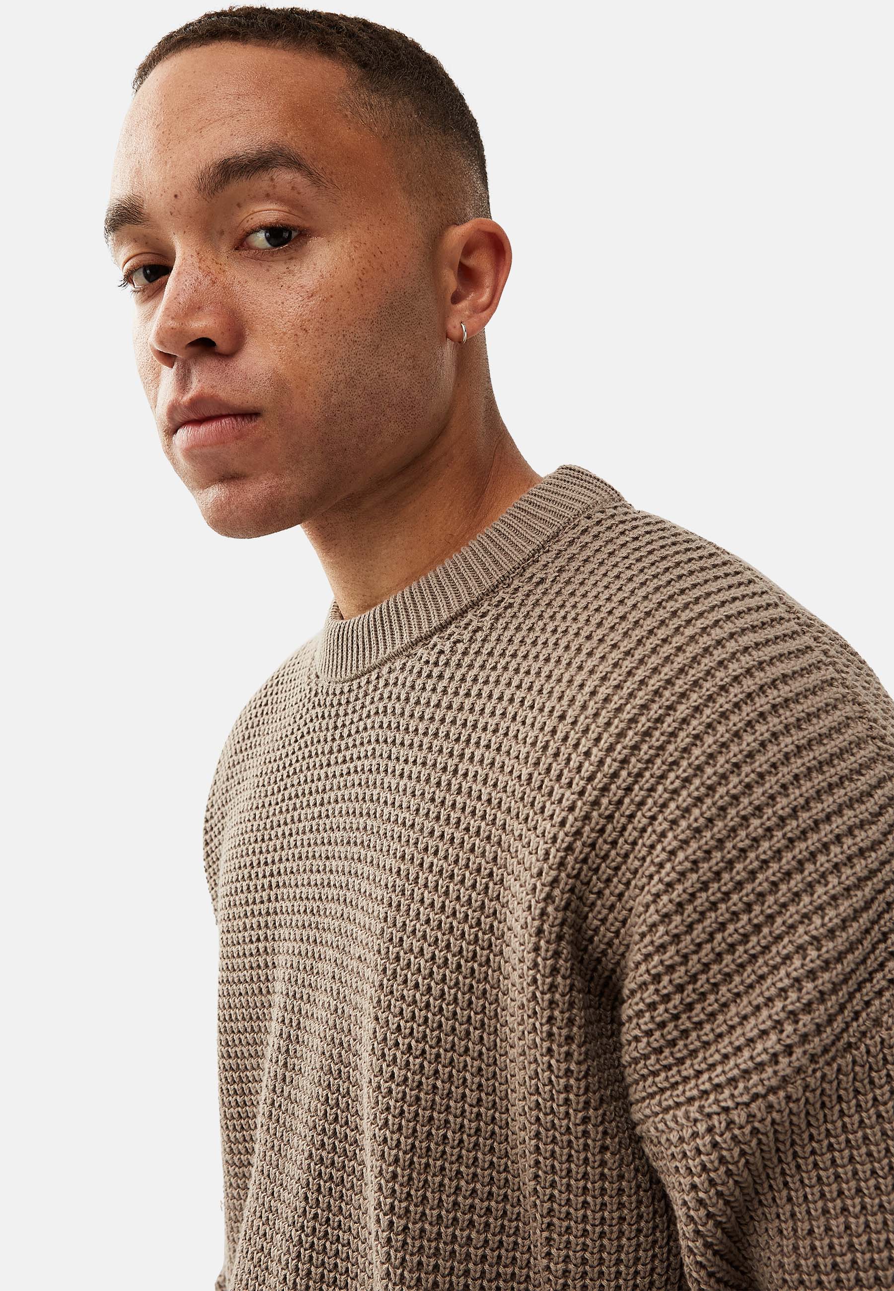 Boxy Waffle Knitter Pullover