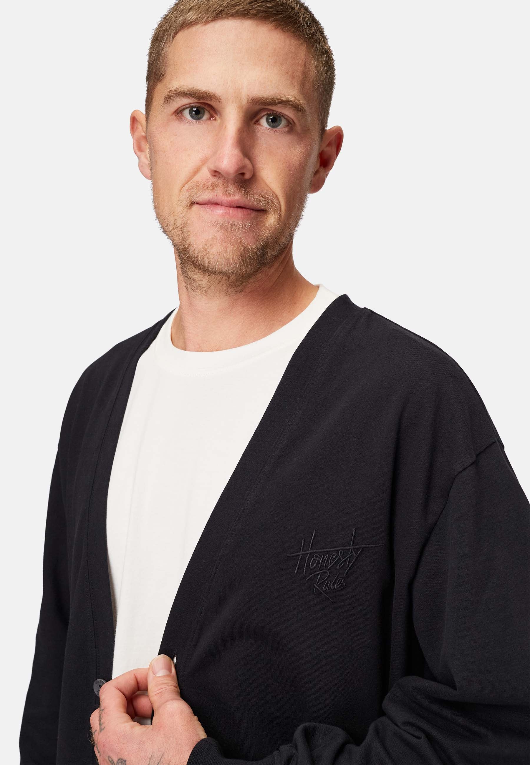 French Terry Cardigan Longsleeve