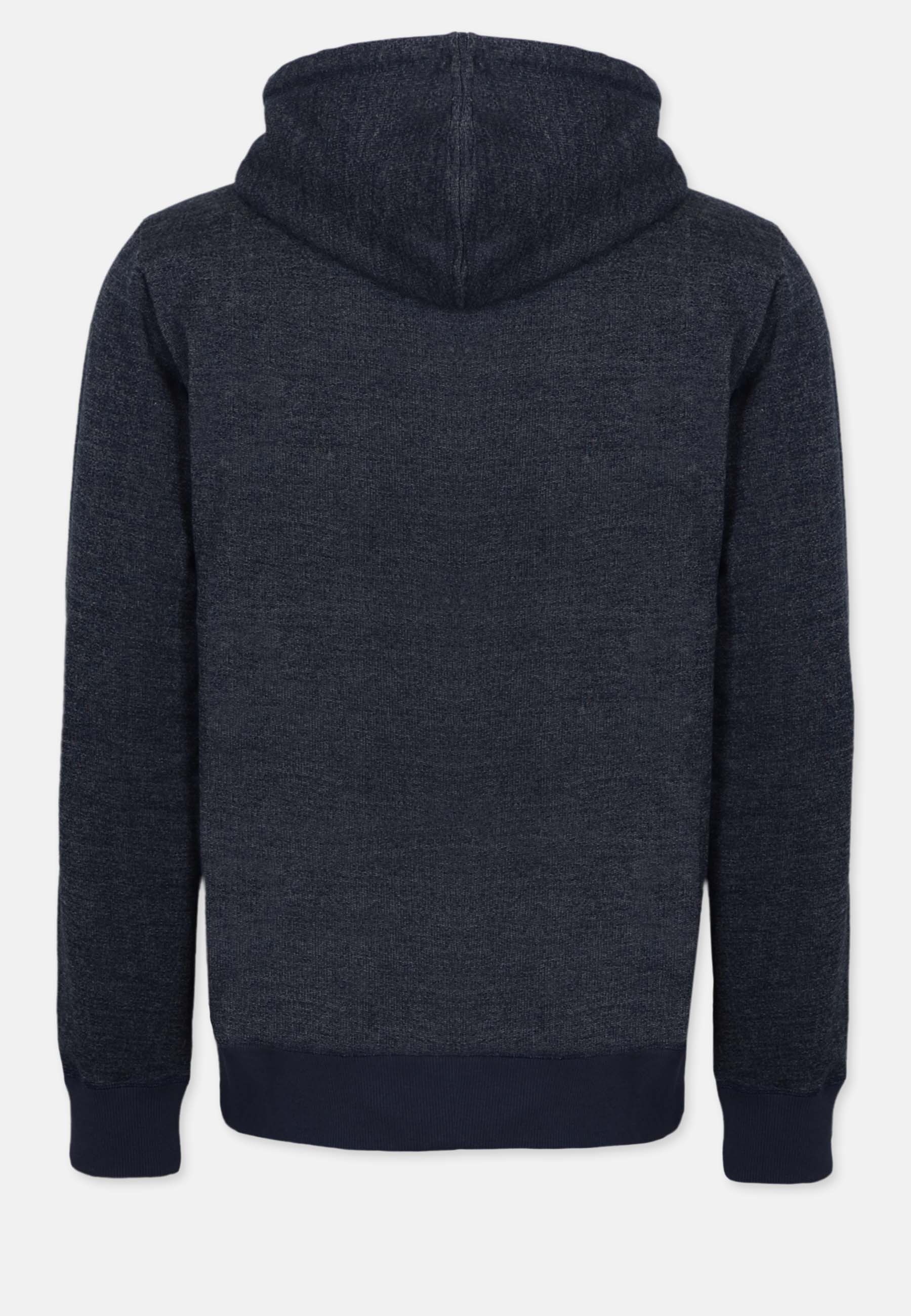 Denim Zip Hooded Sweat