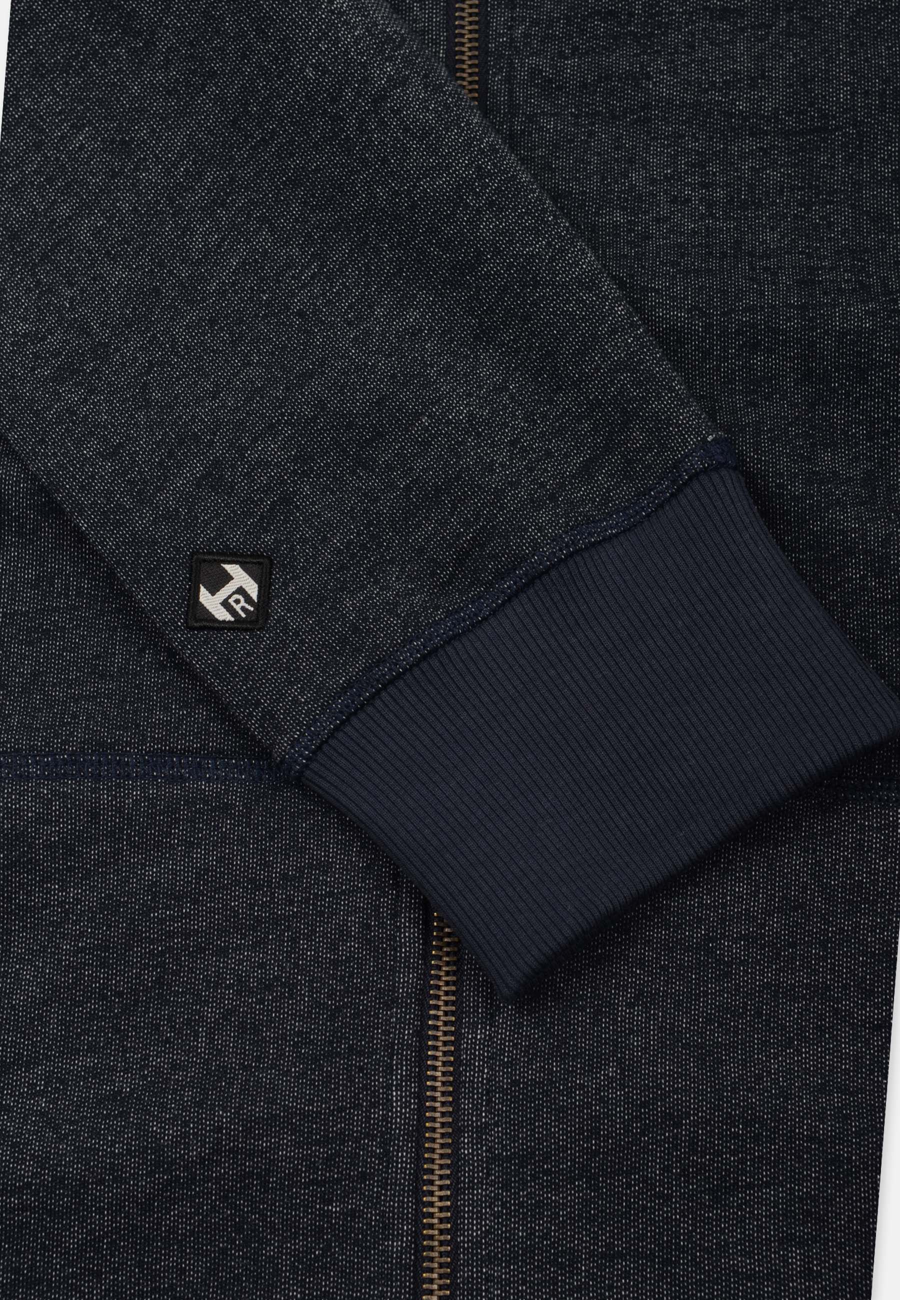 Denim Zip Hooded Sweat