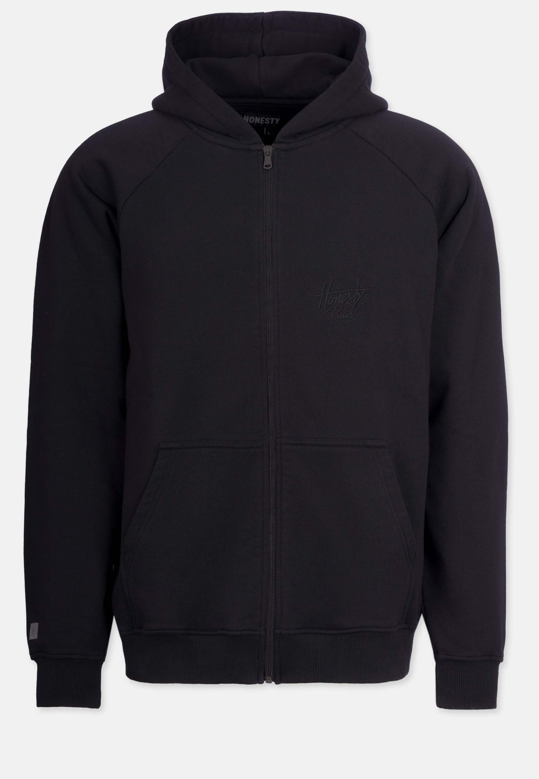 Looose Fit Raglan Zip Hooded