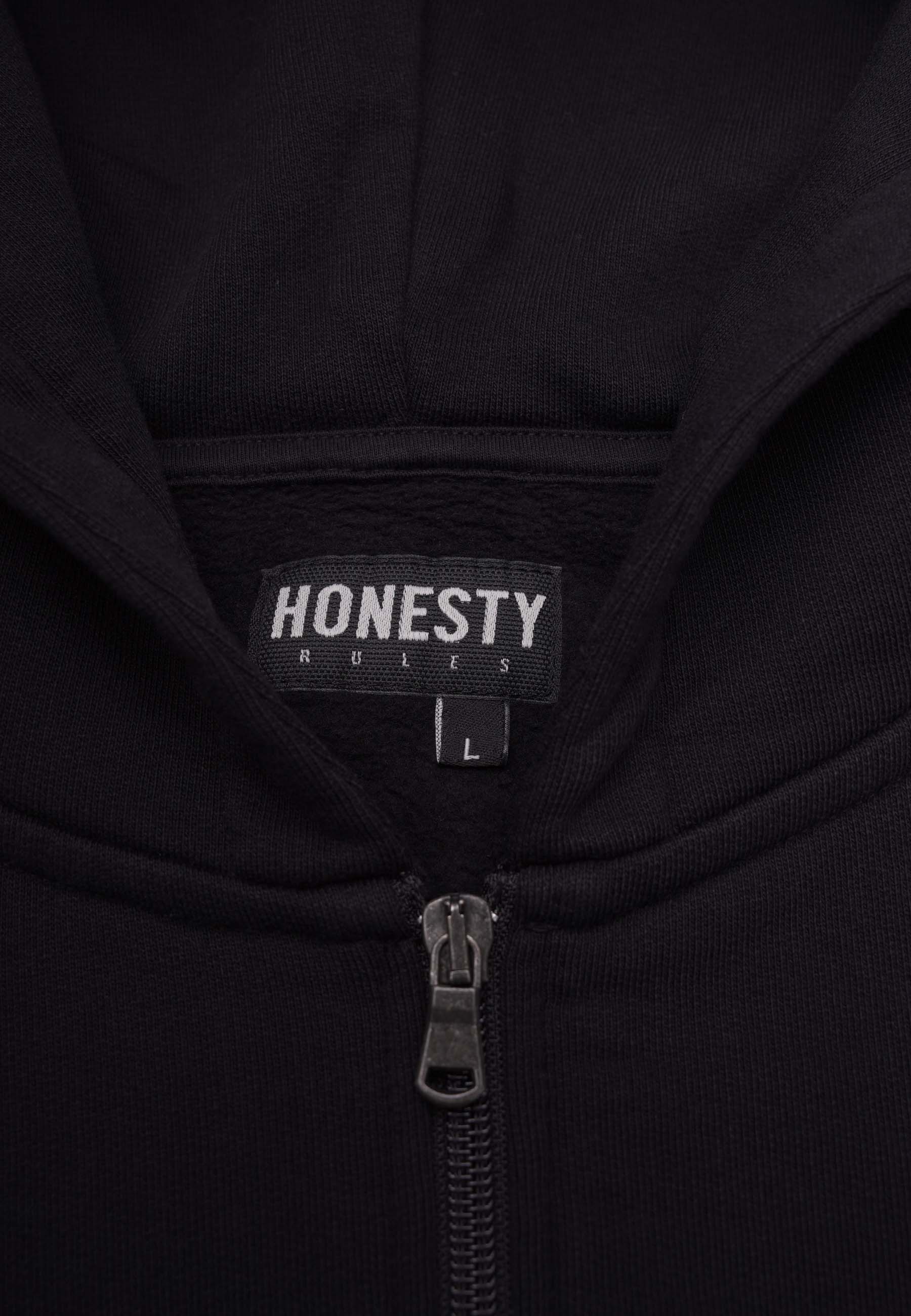 Looose Fit Raglan Zip Hooded