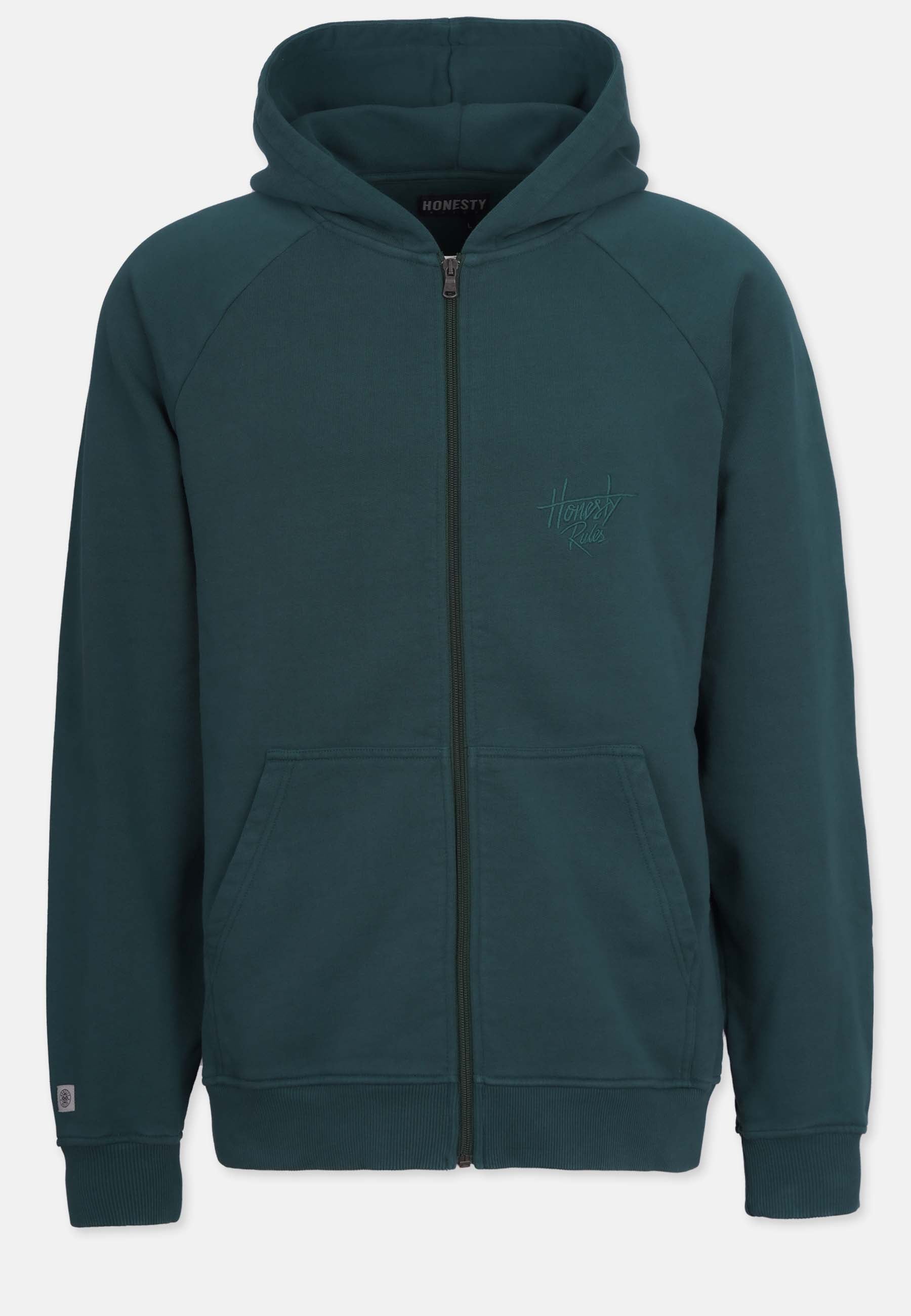 Looose Fit Raglan Zip Hooded