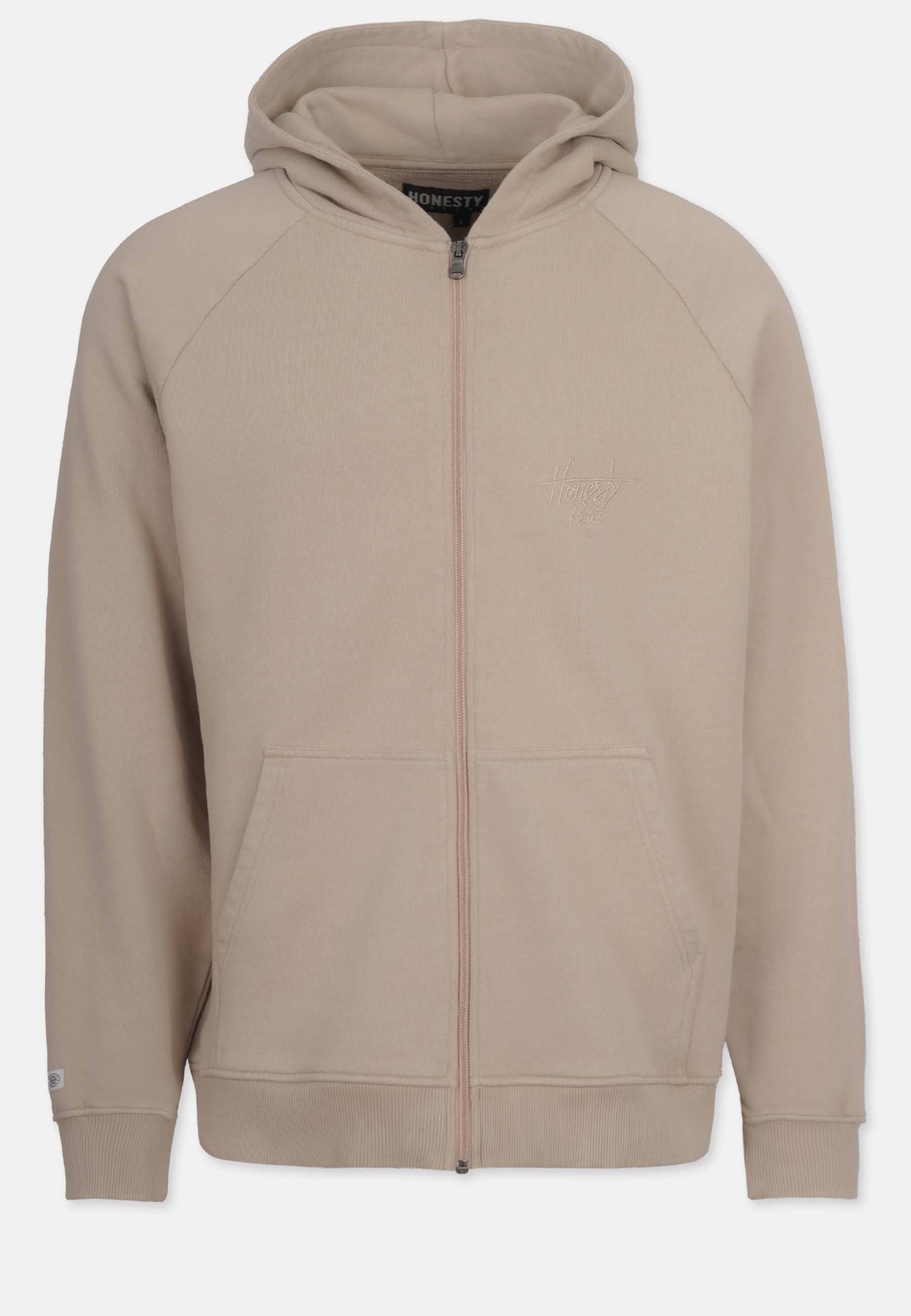 Looose Fit Raglan Zip Hooded