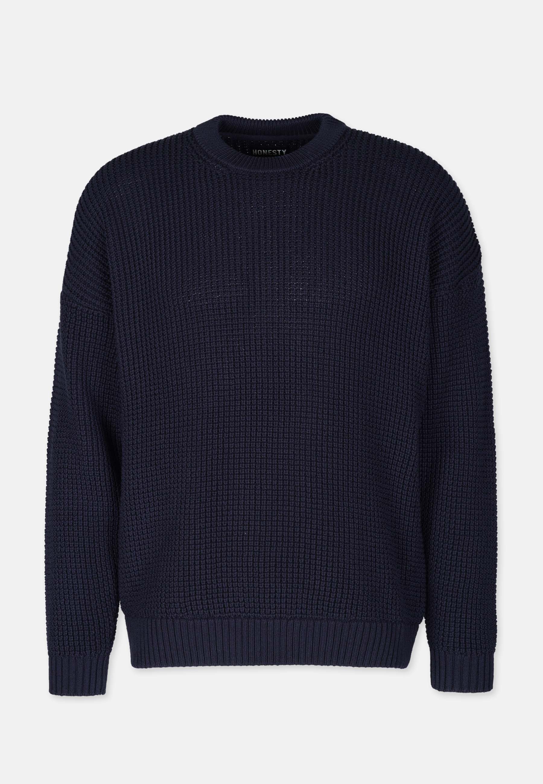 Boxy Waffle Knitter Pullover