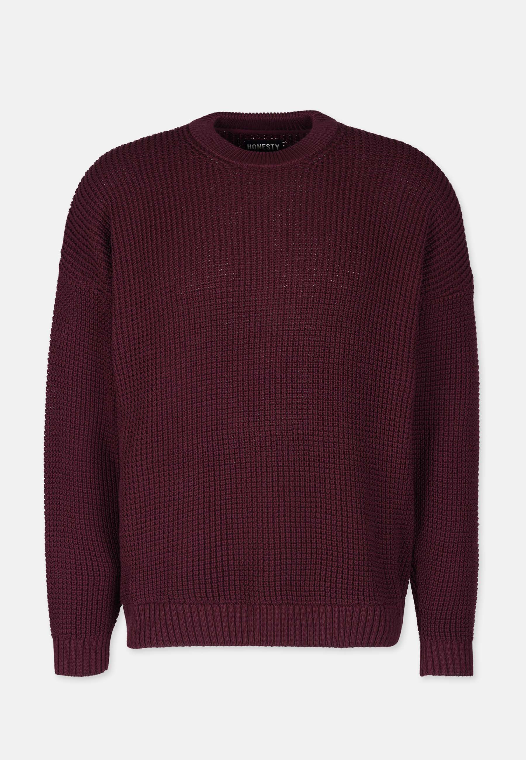 Boxy Waffle Knitter Pullover