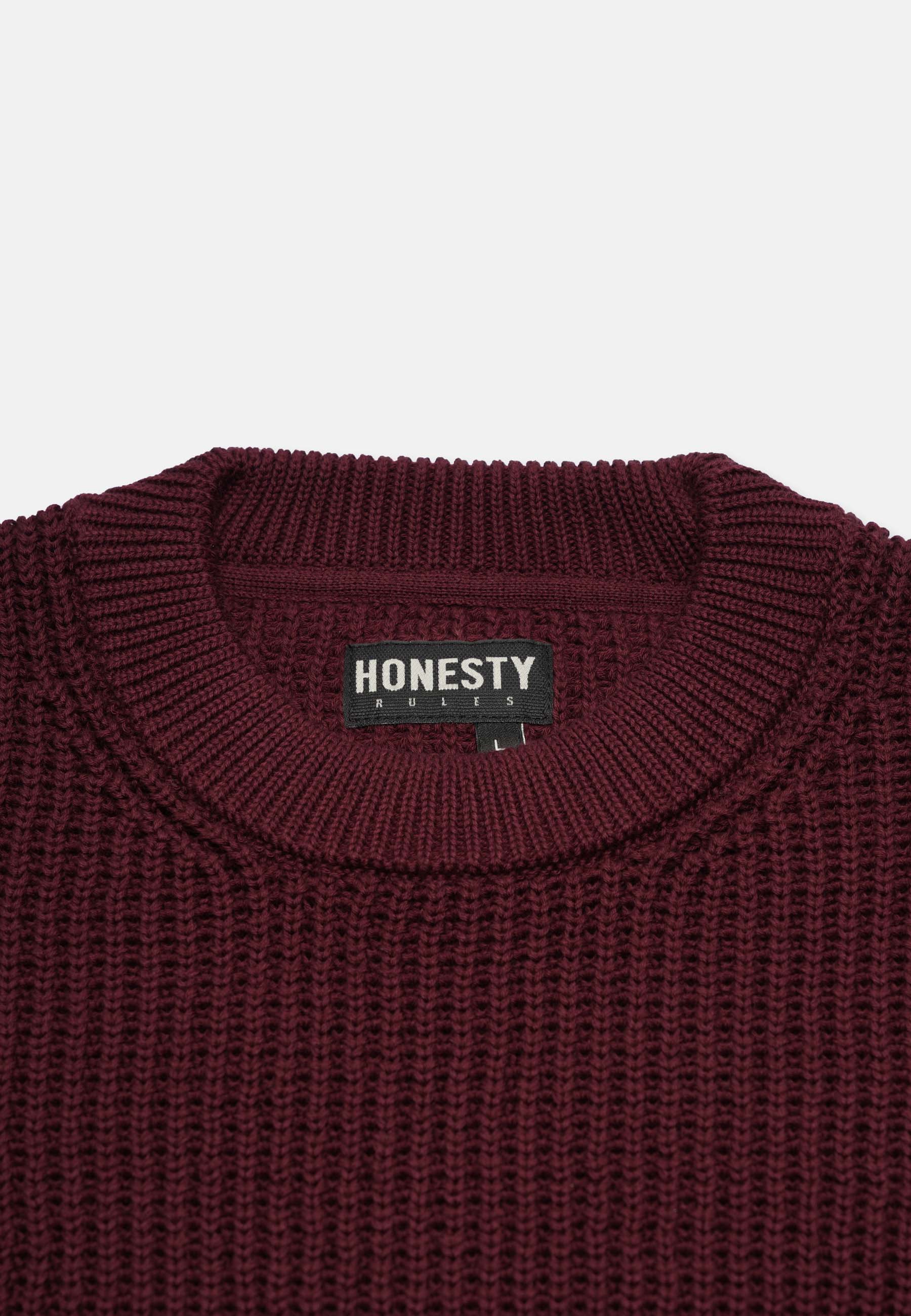 Boxy Waffle Knitter Pullover