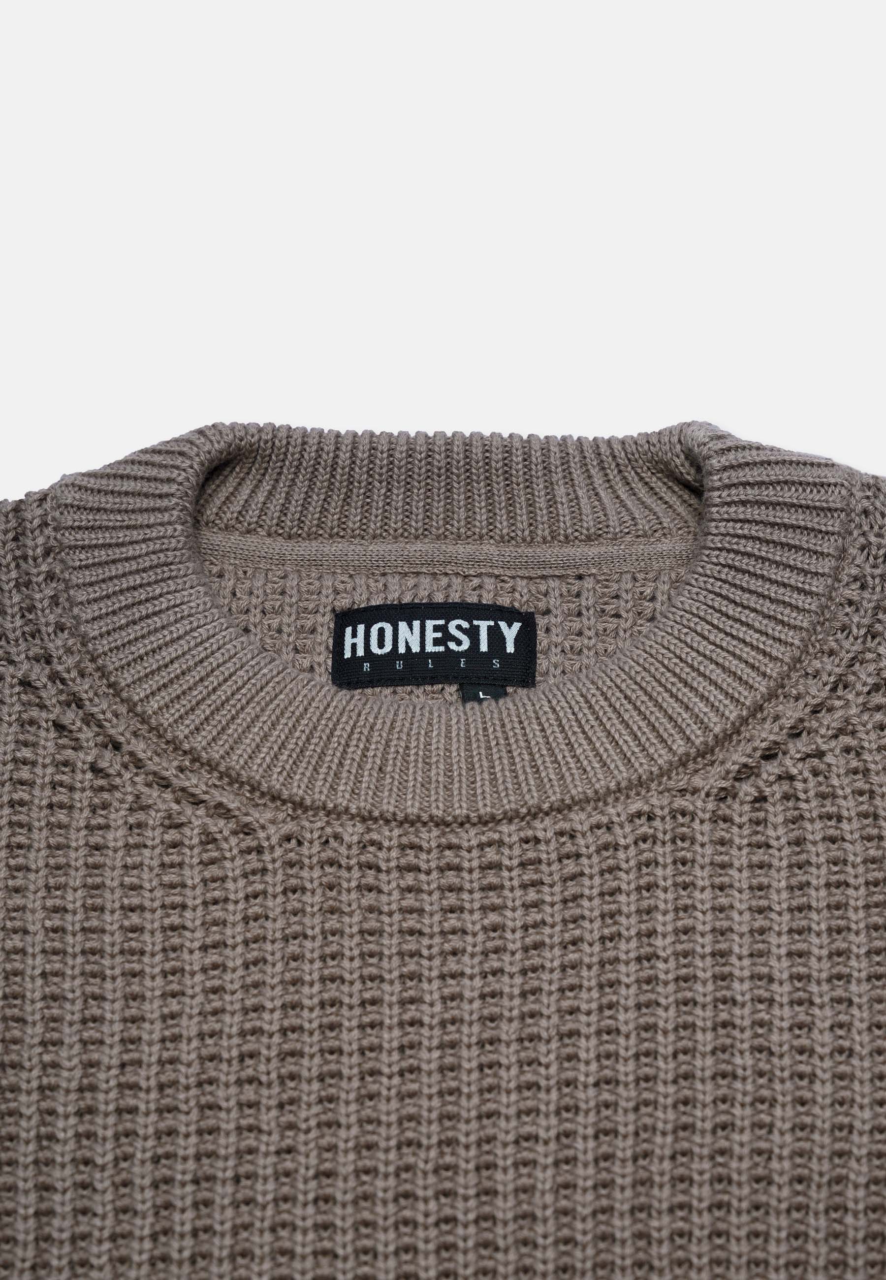 Boxy Waffle Knitter Pullover
