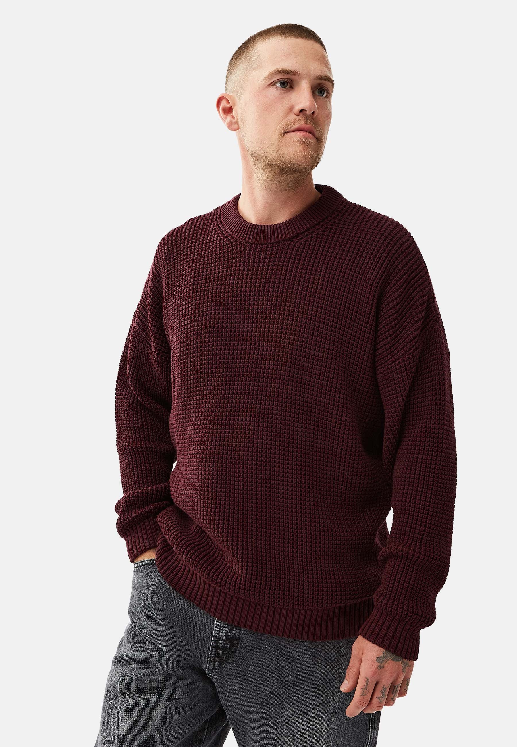 Boxy Waffle Knitter Pullover