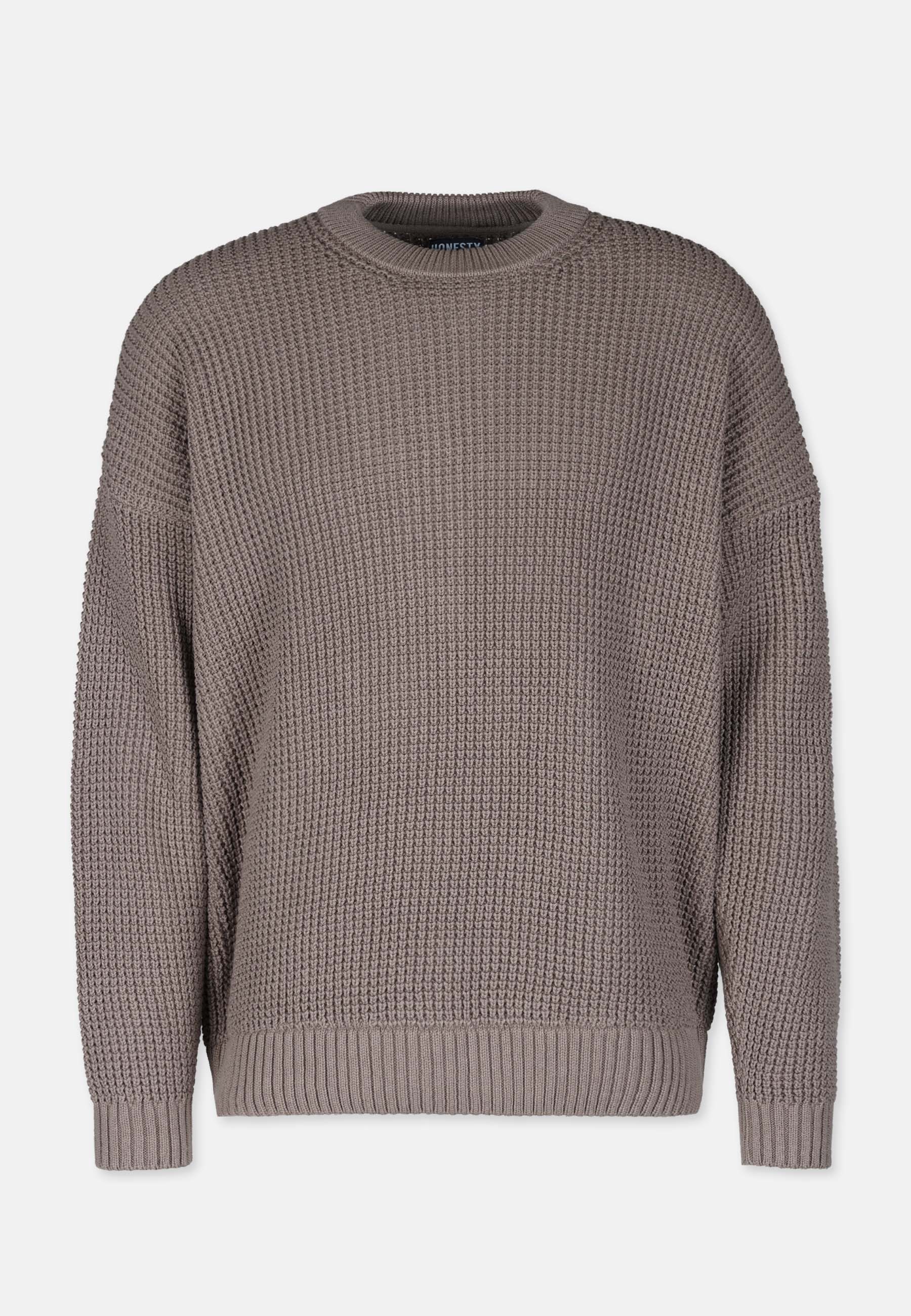 Boxy Waffle Knitter Pullover